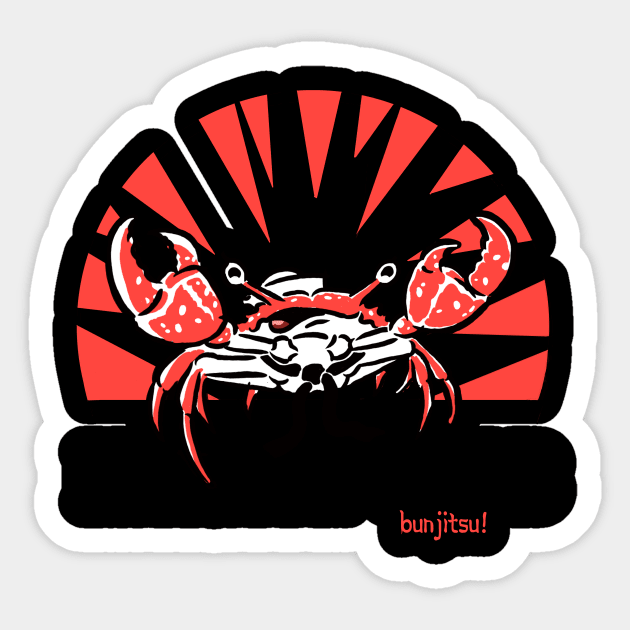KARATE CRAB! Martial Arts Sticker TeePublic